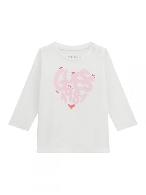 t-shirt bambina bianca GUESS | A5RI01K6YW4/G011